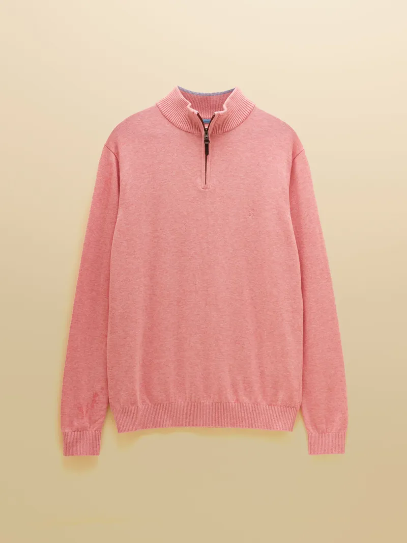 Joules Hillside 1/4 Zip - Pink