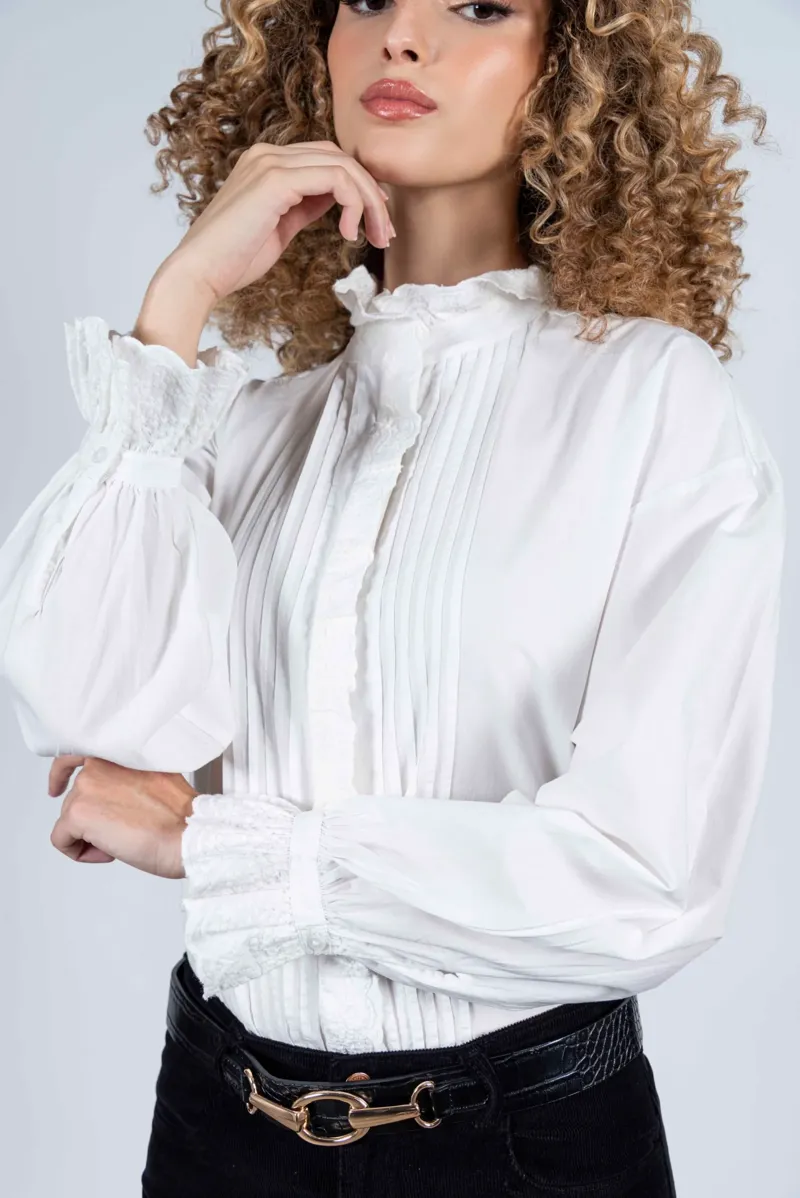Hartwell Hilla Shirt - White-1