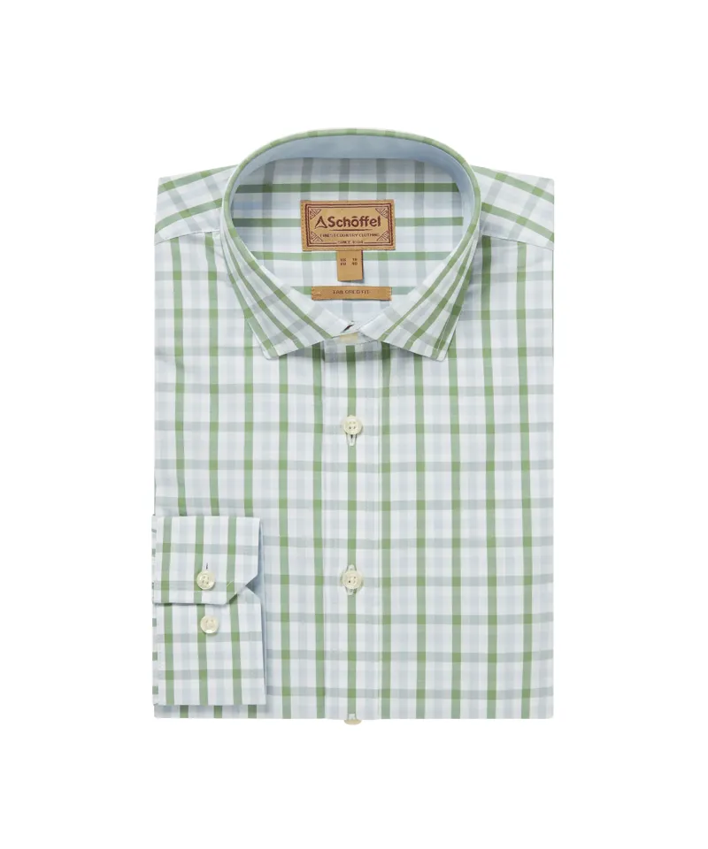 Schoffel Hebden Tailored Shirt - Green/Blue
