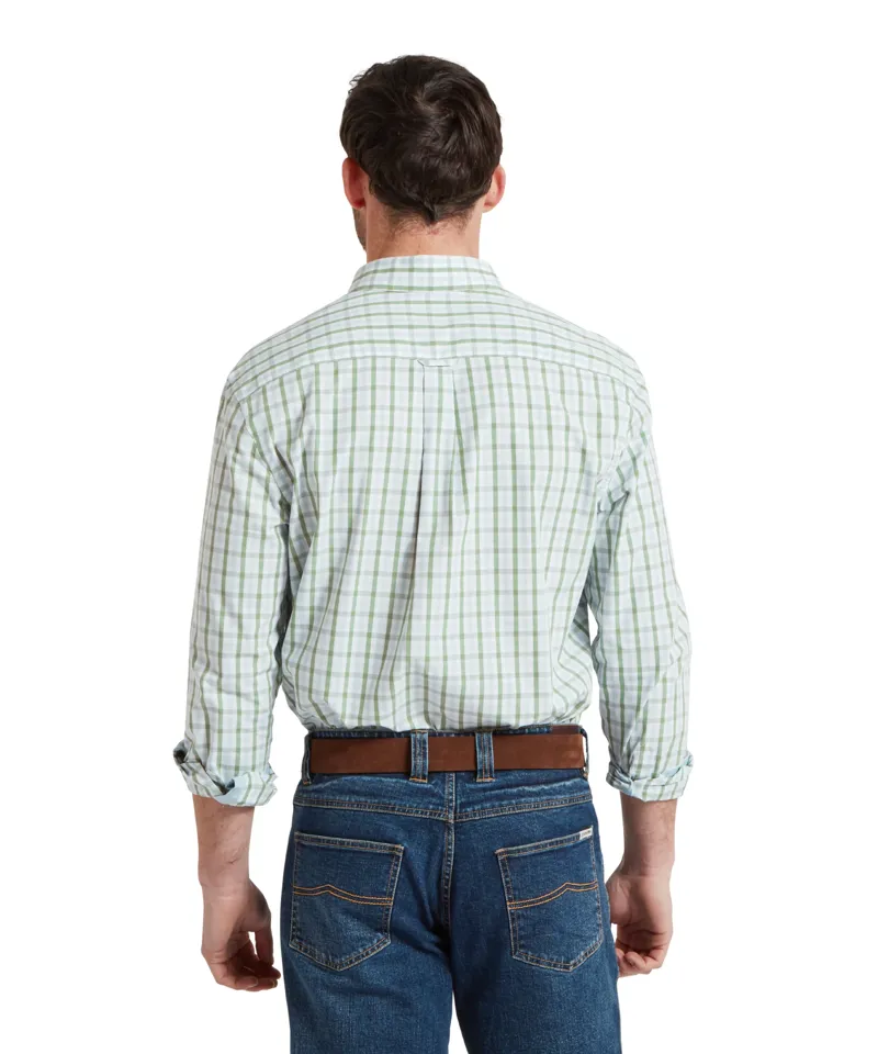 Schoffel Hebden Tailored Shirt - Green/Blue-3
