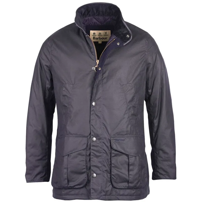 Barbour Hereford Wax Jacket - Navy