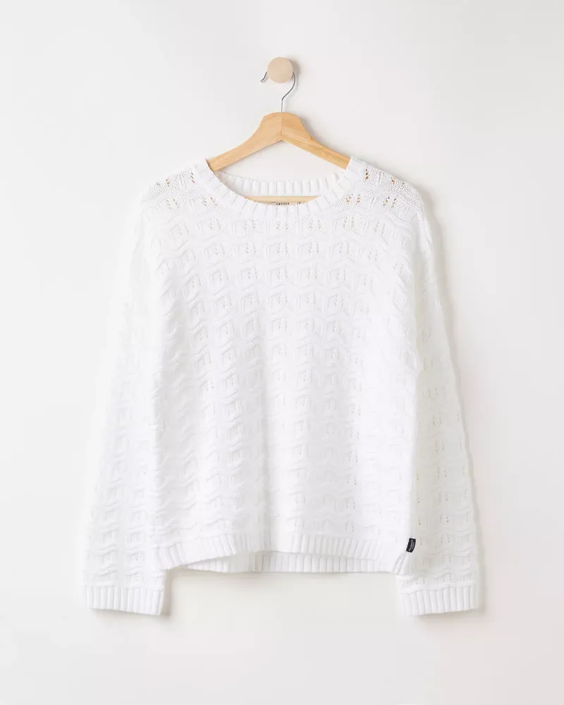 Holebrook Bonnie Crew Sweater - White