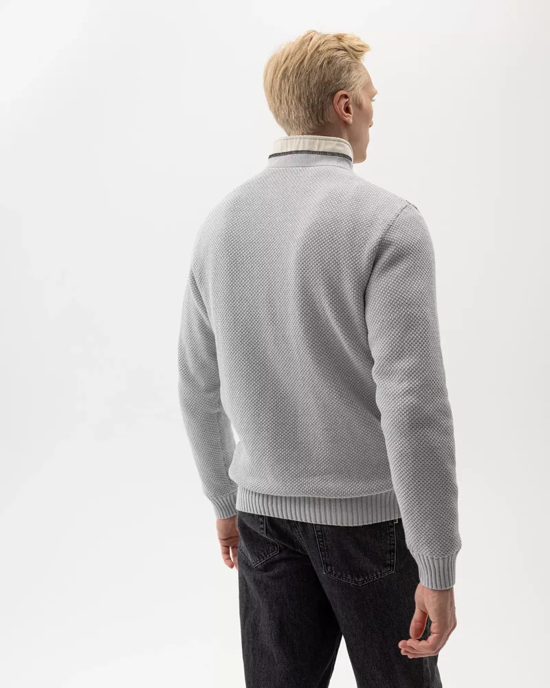 Holebrook Classic Windproof Sweater -  Marble Grey-2