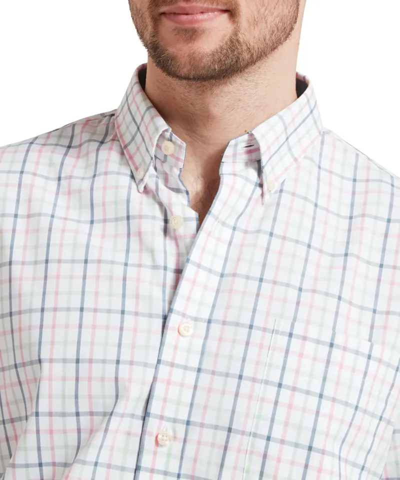 Schoffel Holkham Classic Shirt - Dark Pigeon/Mauve Red-4