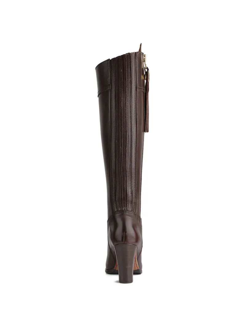 Fairfax and Favor High Heeled Leather Regina - Mahogany-3