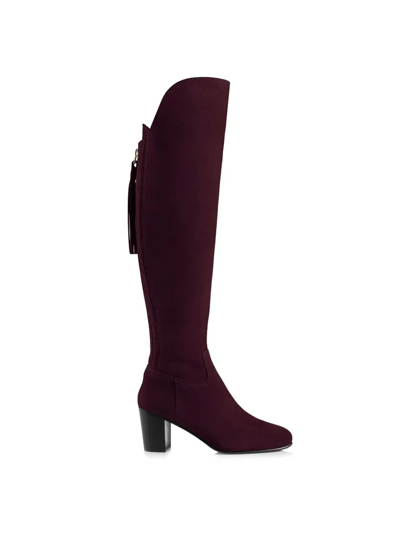 Amira suede heeled boots 2025