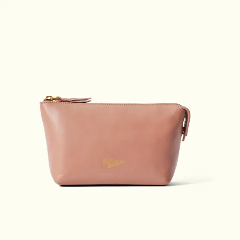 R.M Williams Lorne Small Cosmetic Case- Dusky Pink
