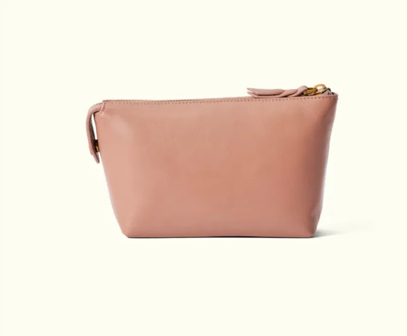 R.M Williams Lorne Small Cosmetic Case- Dusky Pink-2