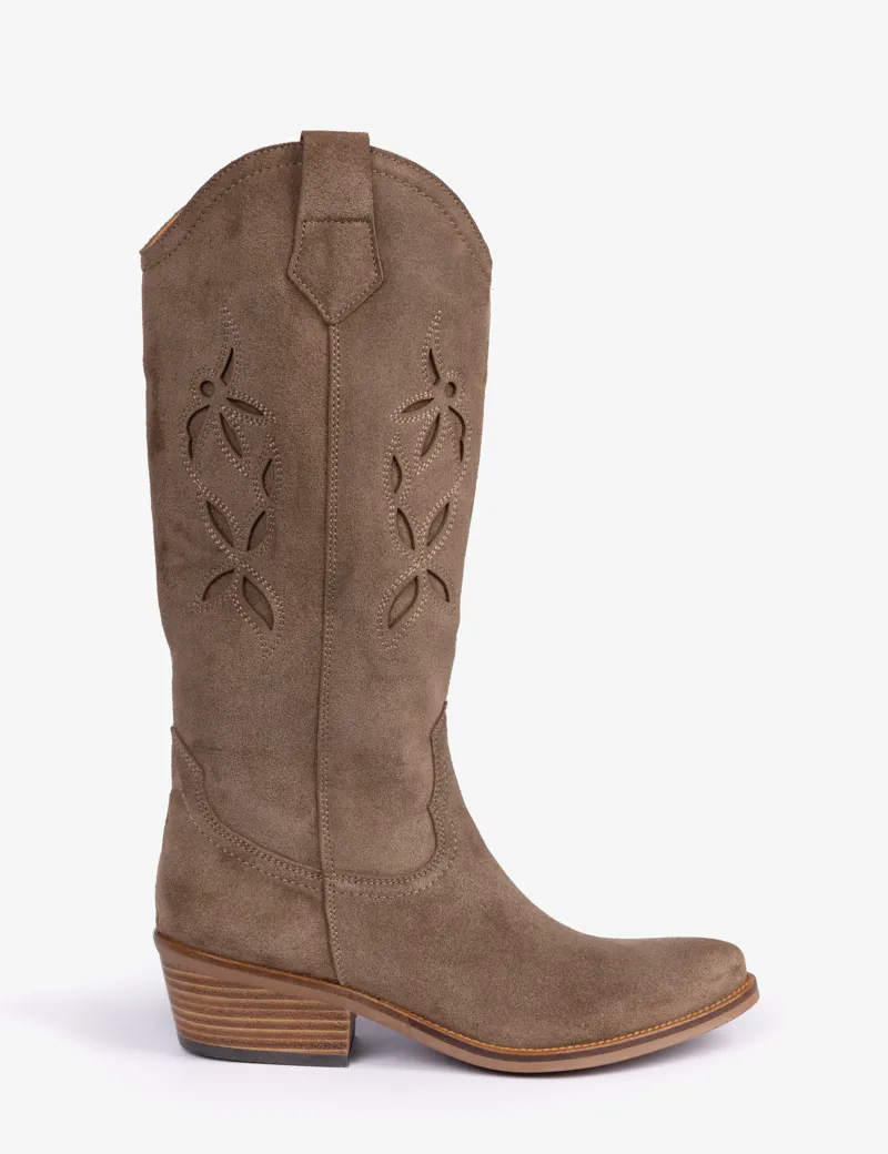Penelope Chilvers Jasmine Cowboy Boot - Sesame