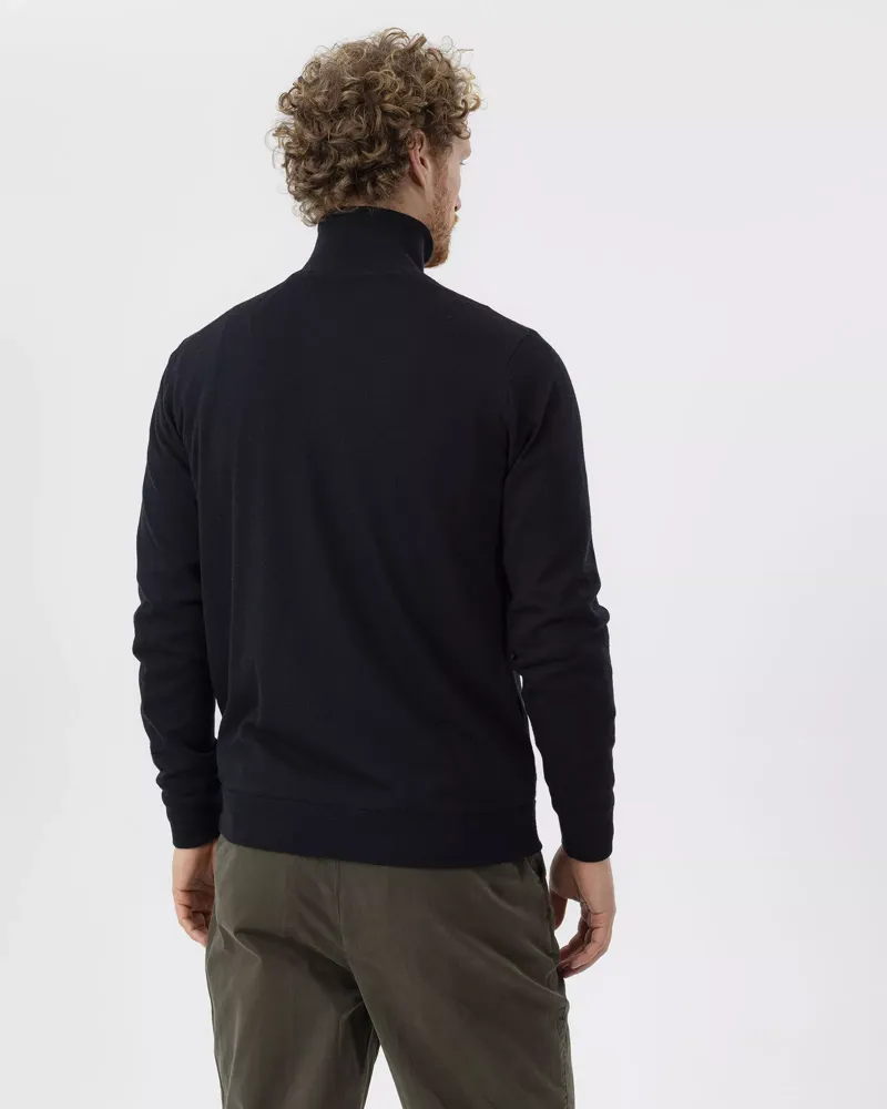 Holebrook Jesper T-Neck Windproof Jumper -  Black-2