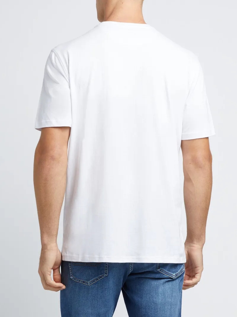 R.M Williams Mens Script T-Shirt White Red-2