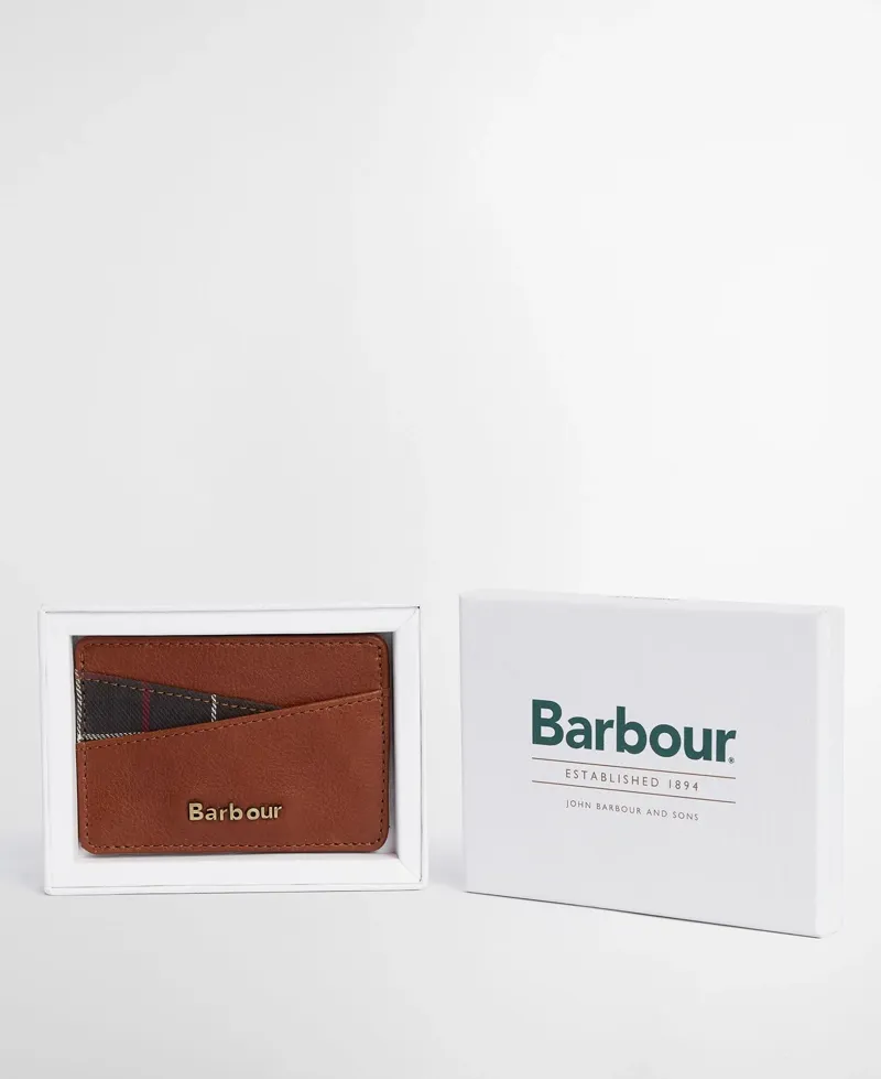 Barbour Katrine Leather Card Holder - Brown-1