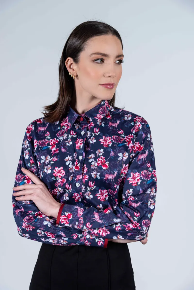 Hartwell Layla Pink Orchids Shirt