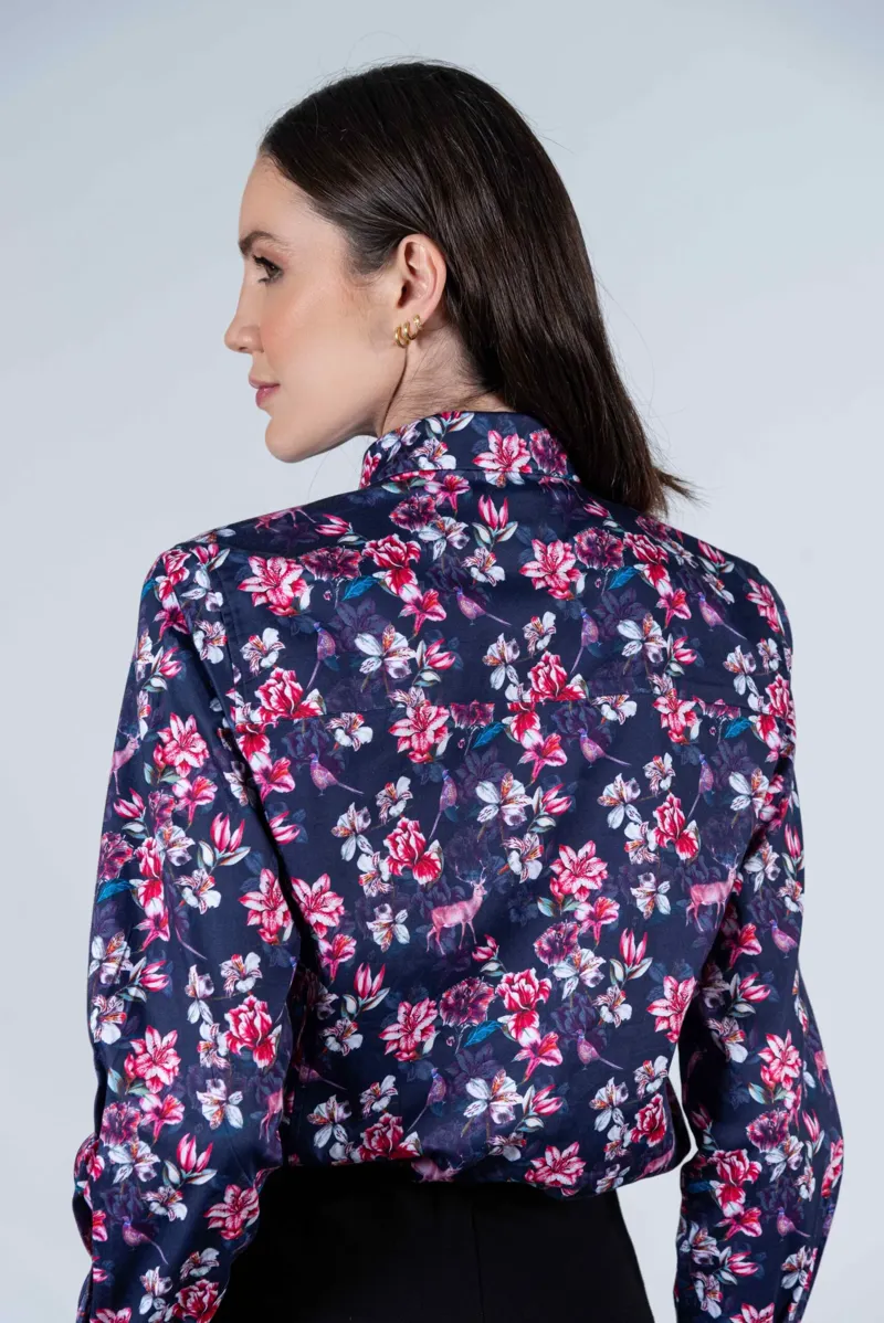 Hartwell Layla Pink Orchids Shirt-1