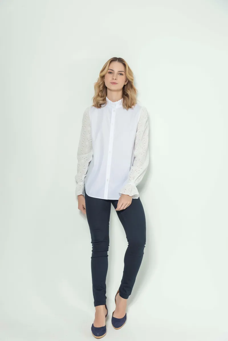 Hartwell Malu Embroidery Shirt - White-2