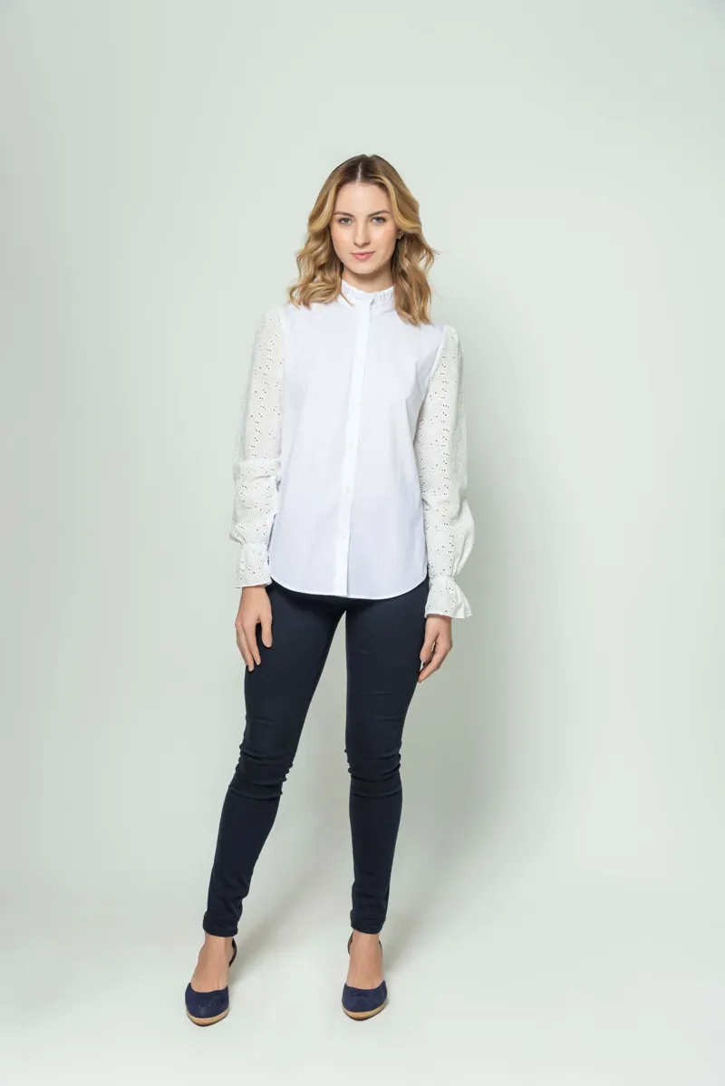 Hartwell Malu Embroidery Shirt - White