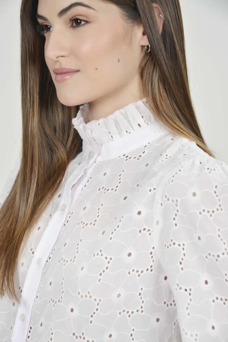 Hartwell Malu Embroidery Shirt - Pink