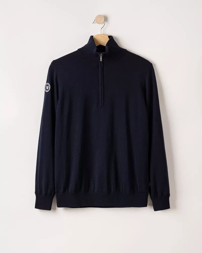 Holebrook Nelly T-Neck 1/4 Zip - Navy