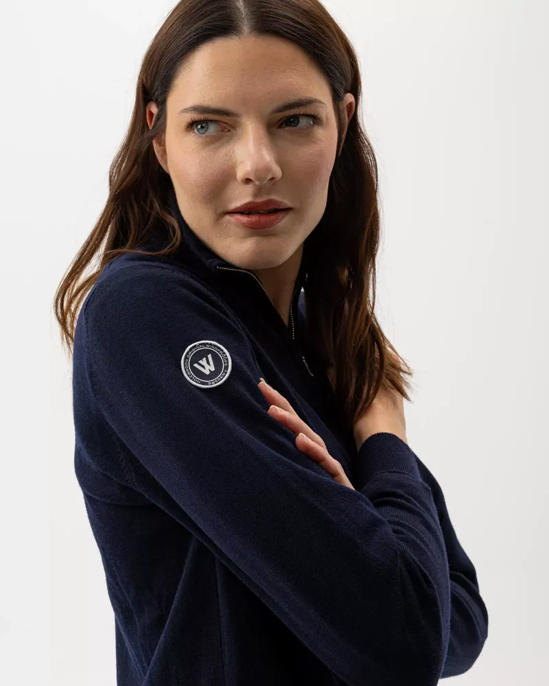 Holebrook Nelly T-Neck 1/4 Zip - Navy-3