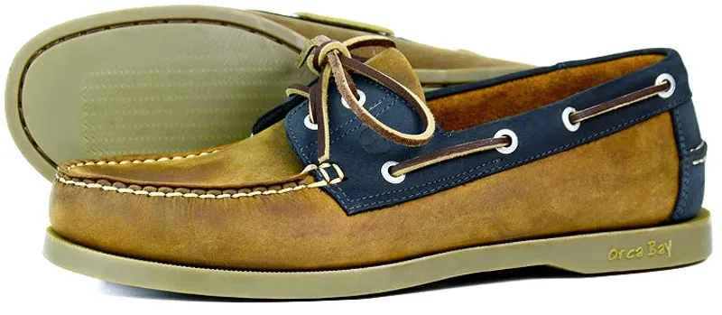 Orca Bay Mens Oakland Deck Shoe - Sand/Navy