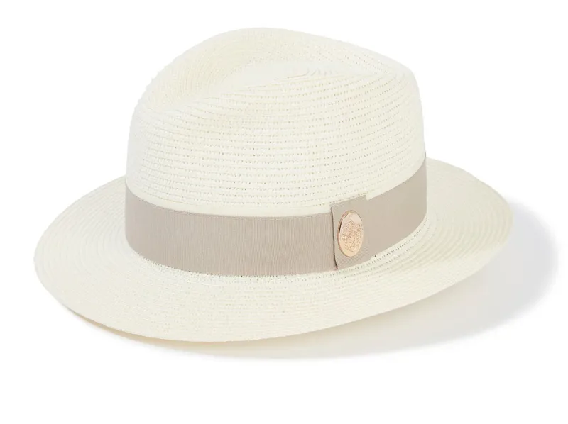 Hicks and Brown Orford Fedora - Cream/Pebble
