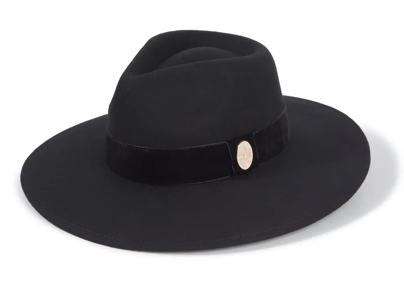 Hicks and Brown Oxley Fedora - Velvet Black