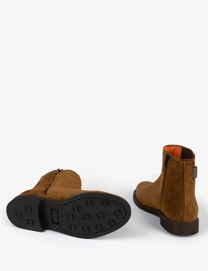 Penelope Childers Chelsea Suede Boot - Peat-3