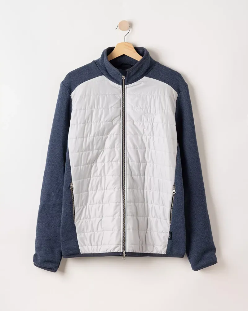 Holebrook Mens Peder Full Zip Windproof Jacket -Chambray/Marble Grey