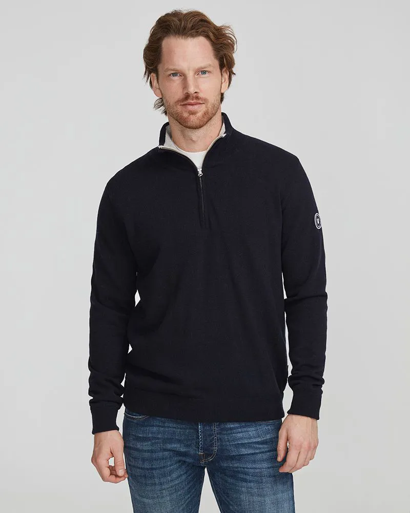 Holebrook Mens Stellan Windproof T-Neck - Navy