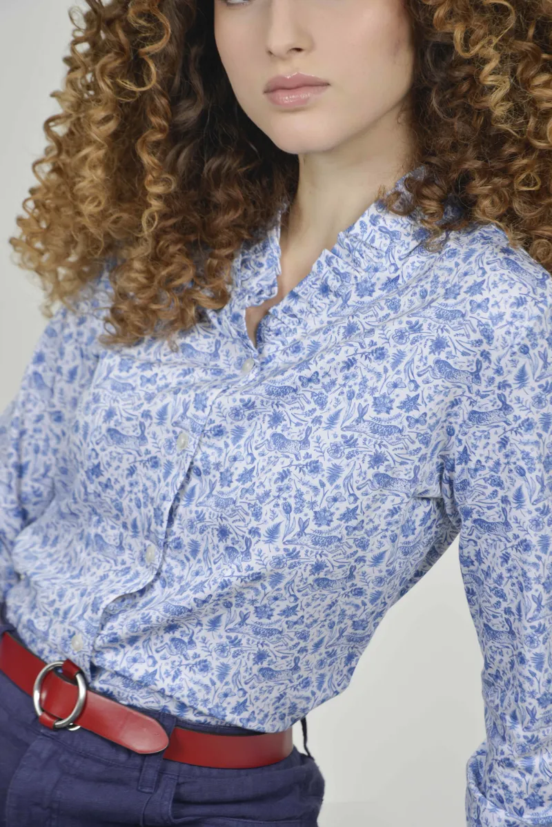 Hartwell Suzanne Shirt - Blue Bunnies