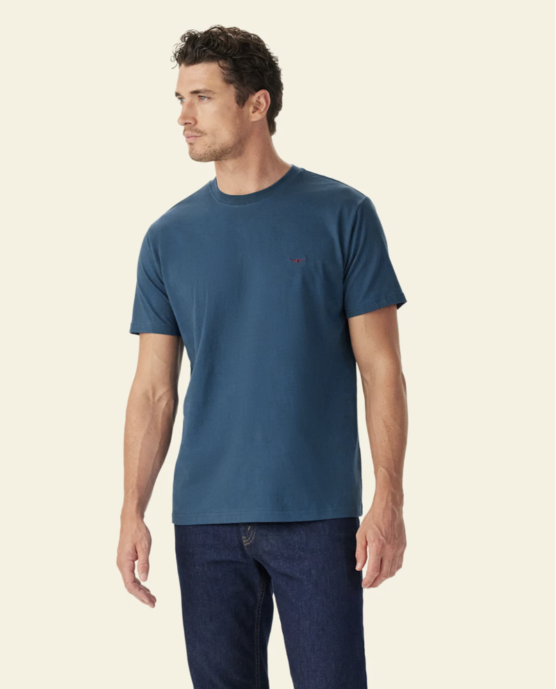 R.M Williams Parson T-Shirt - Ensign Blue-1
