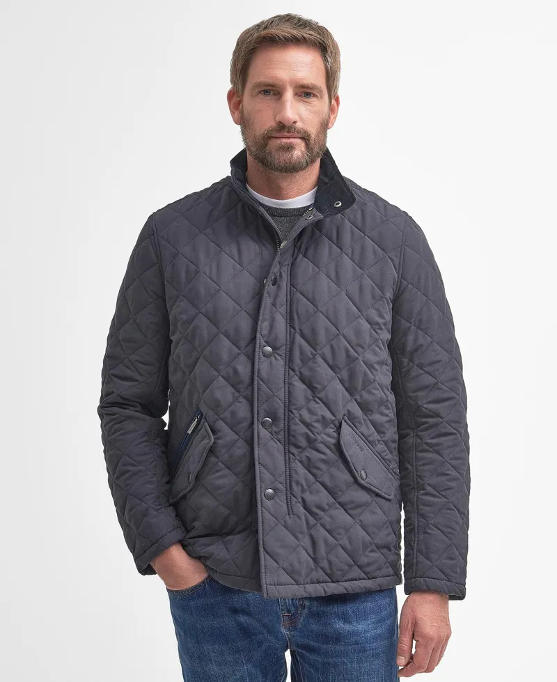 Barbour Shoveler Quilt Jacket - Navy-1