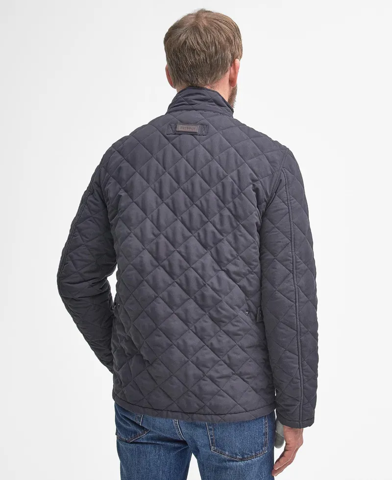 Barbour Shoveler Quilt Jacket - Navy-2