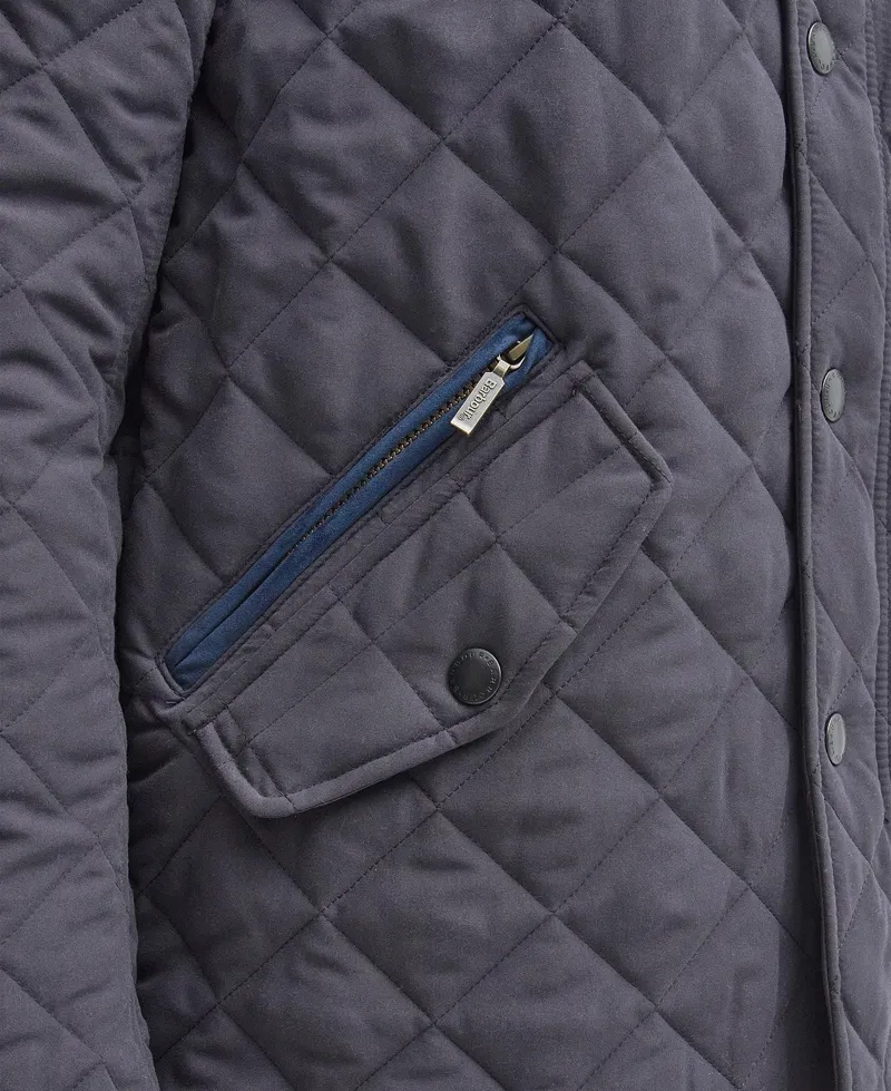Barbour Shoveler Quilt Jacket - Navy-3
