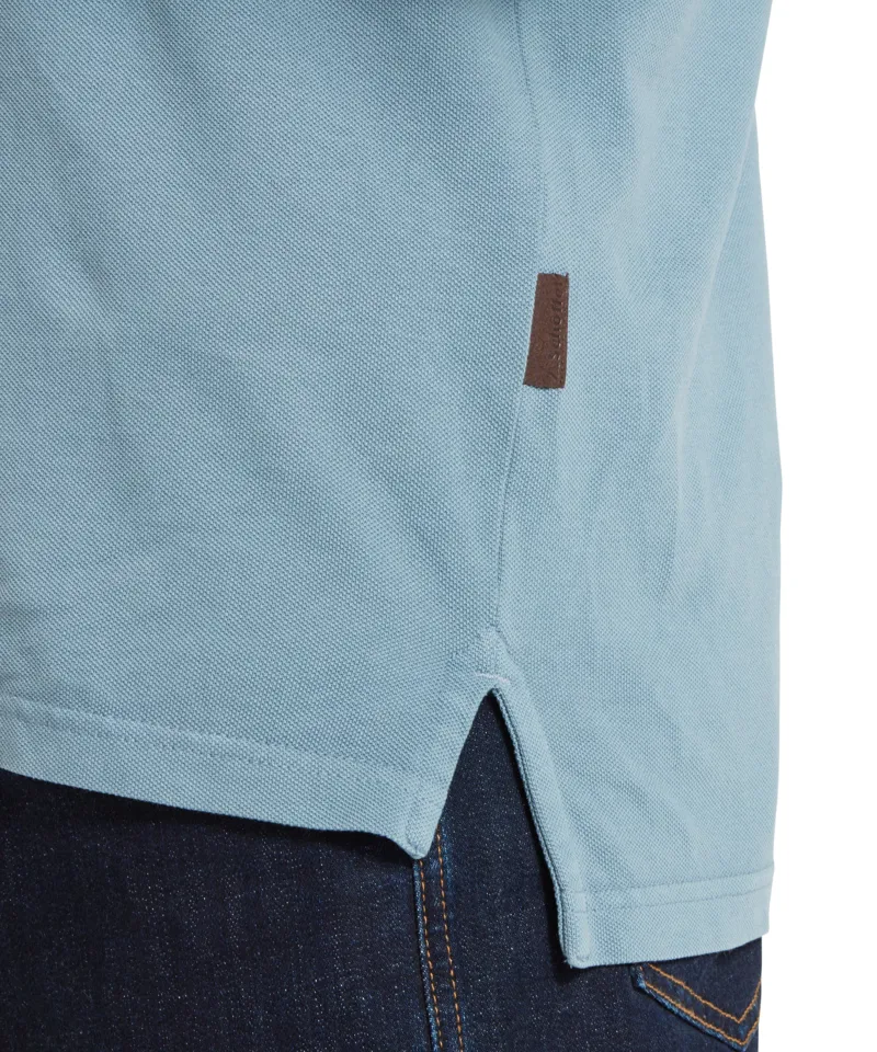 Scheffel St Ives Dyed Polo - Dark Pigeon Blue-4