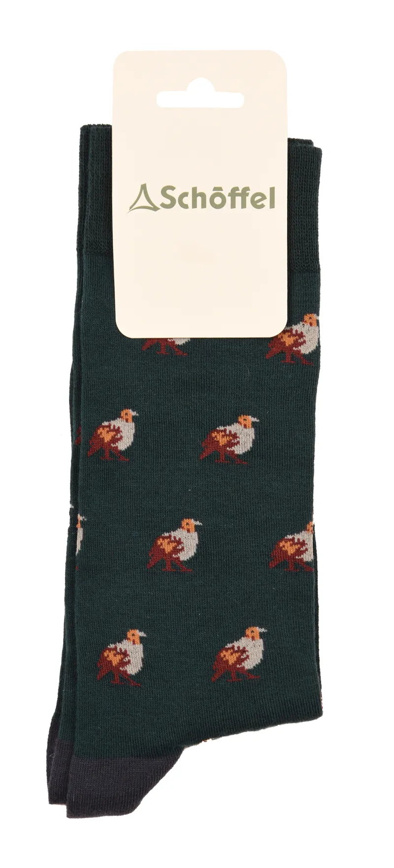 Schoffel Mens Dark Teal Partridge Sock