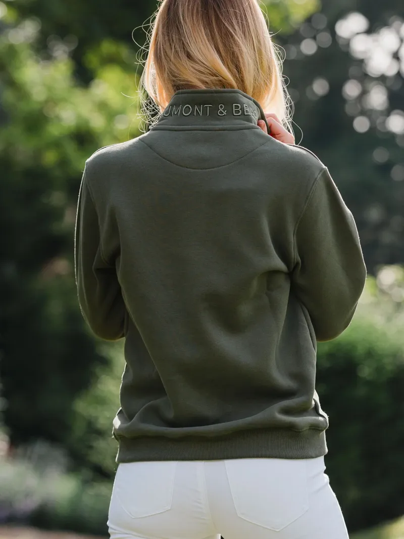 Beaumont and Bear Tuckenhay Unisex 1/4 Zip - Khaki-5