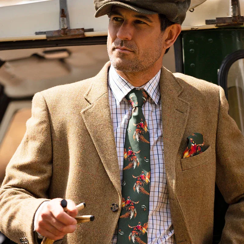 Clare Haggas Turf War Tie - Khaki-1