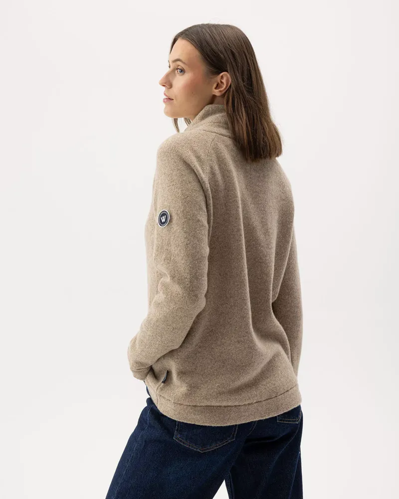 Holebrook Angelika Windproof Sweater - Sand Mel-1