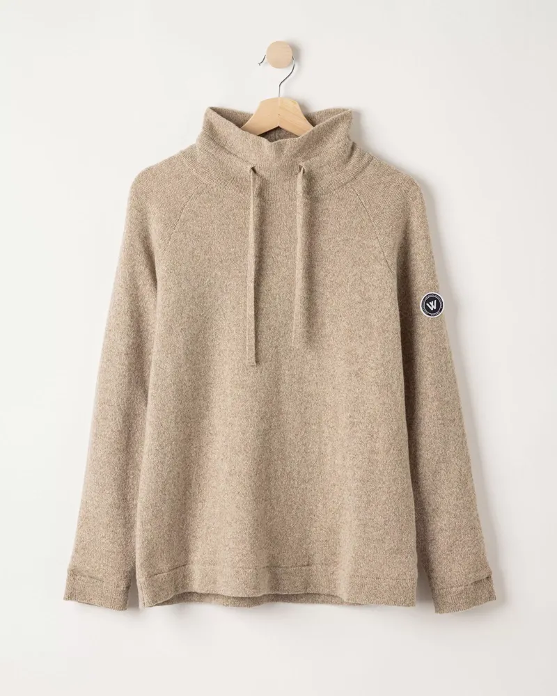 Holebrook Angelika Windproof Sweater - Sand Mel-3