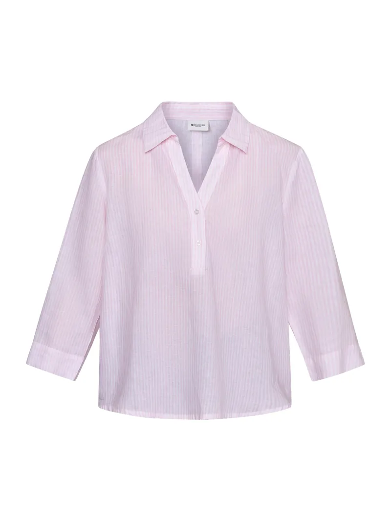 Red Green Annika Shirt - Rose Stripe