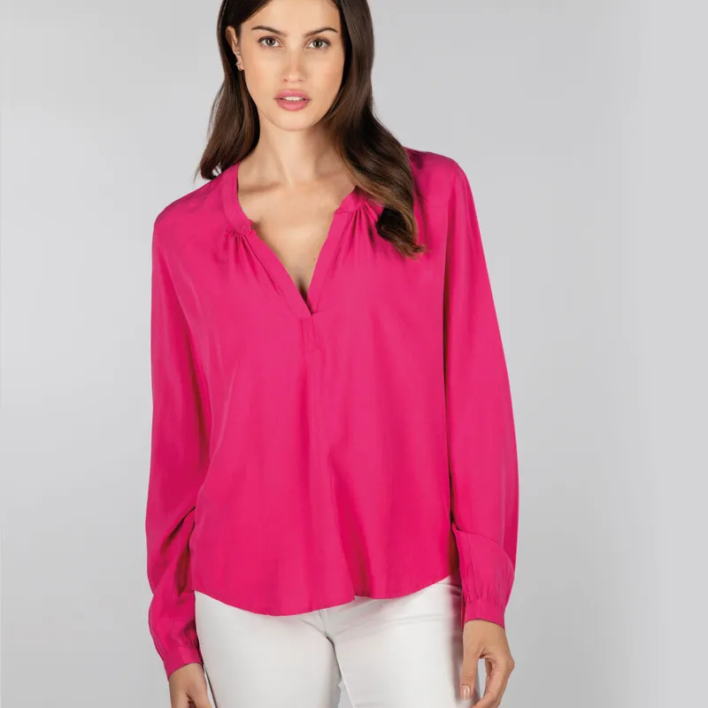 Schoffel Chloe Blouse - Fuchsia-1