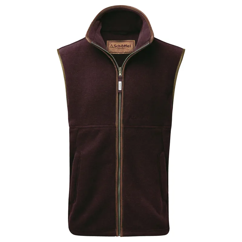Schoffel Mens Oakham Fleece Gilet Fig
