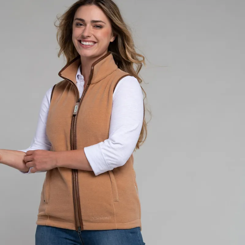 Schoffel Ladies Lyndon Gilet - Camel-1
