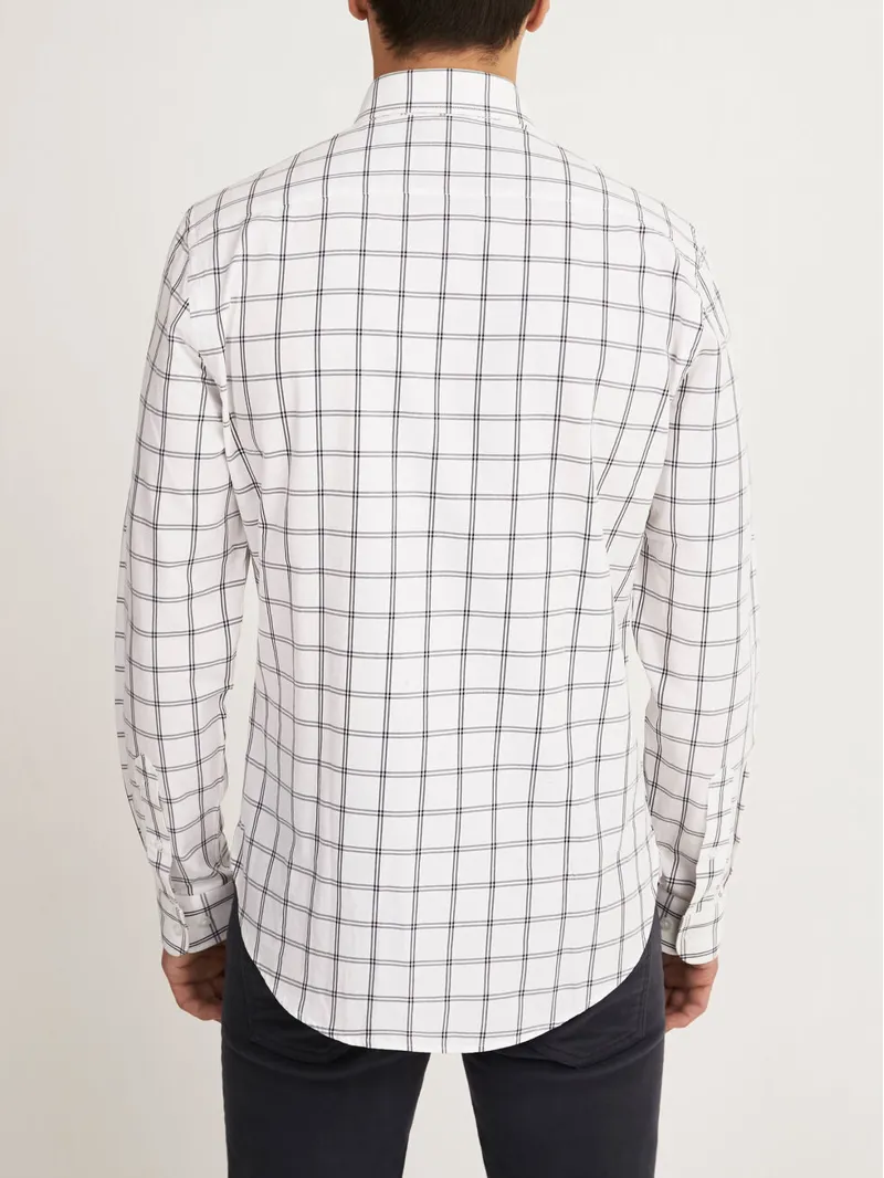 R.M Williams Jervis Button Down Shirt - Black/White-2