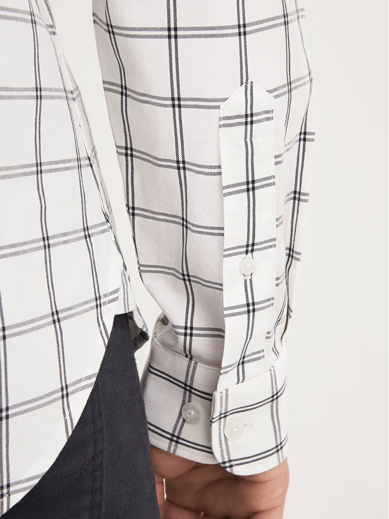 R.M Williams Jervis Button Down Shirt - Black/White-3