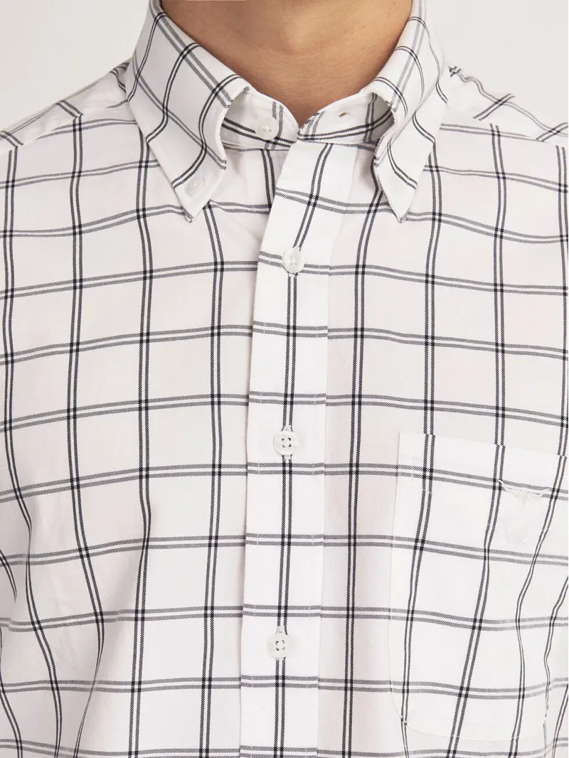 R.M Williams Jervis Button Down Shirt - Black/White-4