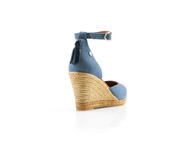 Fairfax and Favor Monaco Wedge - Cornflower Blue-1