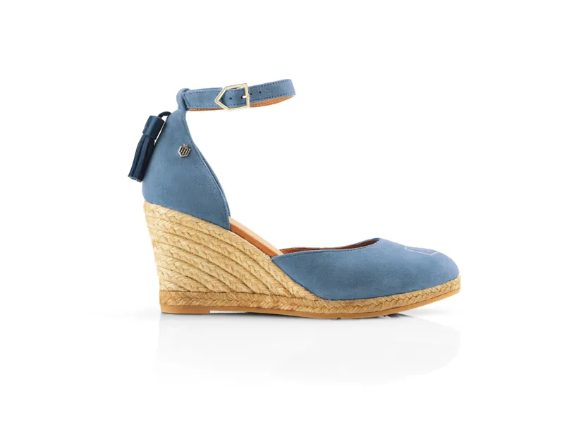 Fairfax and Favor Monaco Wedge - Cornflower Blue-2