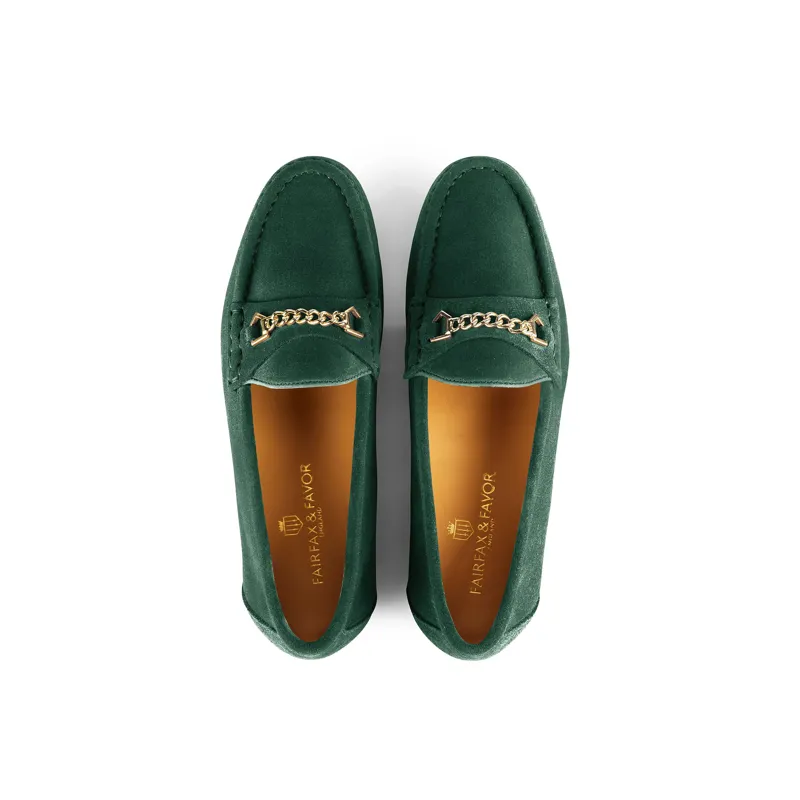 Fairfax and Favor Apsley Loafer - Emerald Green-3